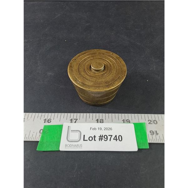 Vintage Brass Imperial Scale Weights