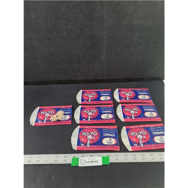 (7) Vintage Original Yo-Yo Strings w/ Packages