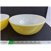 Image 3 : (2) Large Yellow PYREX 10 1/2" Mixing Bowls