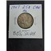 Image 5 : (4) Canadian Quarters-1943,44,45 and 47--80% Silver