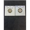 Image 2 : (6) Canadian Dimes-1954,56-60--80% Silver