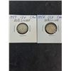 Image 2 : (6) Canadian Dimes-1954,56-60--80% Silver