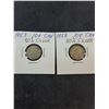 Image 3 : (6) Canadian Dimes-1954,56-60--80% Silver