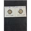 Image 3 : (5) Canadian Dimes-1950-53--80% Silver