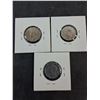 Image 5 : (5) Canadian Nickels 1949 to 1952
