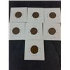 Image 5 : (9) American Coins-(7) Pennies,Dime and Nickel