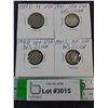 Image 1 : (3) American Dimes (1941) 90% Silver and (1) American Nickel 1937