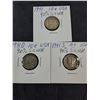 Image 2 : (3) American Dimes (1941) 90% Silver and (1) American Nickel 1937