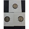 Image 3 : (3) American Dimes (1941) 90% Silver and (1) American Nickel 1937