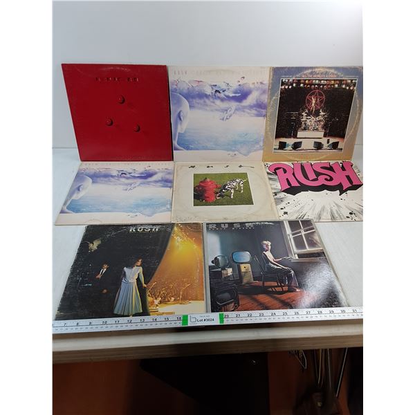 (8) LP's Featuring "RUSH"