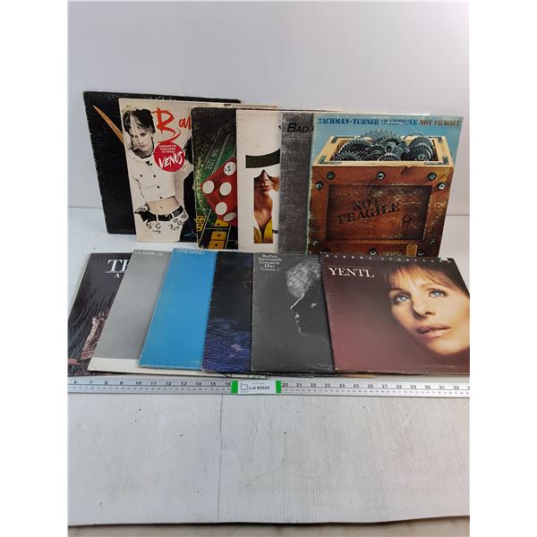 (12) LP's Featuring BTO,Barbara Streisand,Bananarama and more as pictured