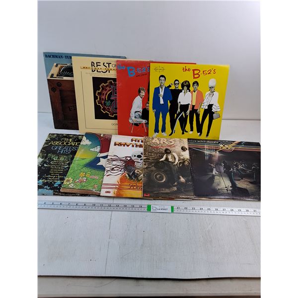 (9) LP's Featruring BTO,B-52's,Association and others