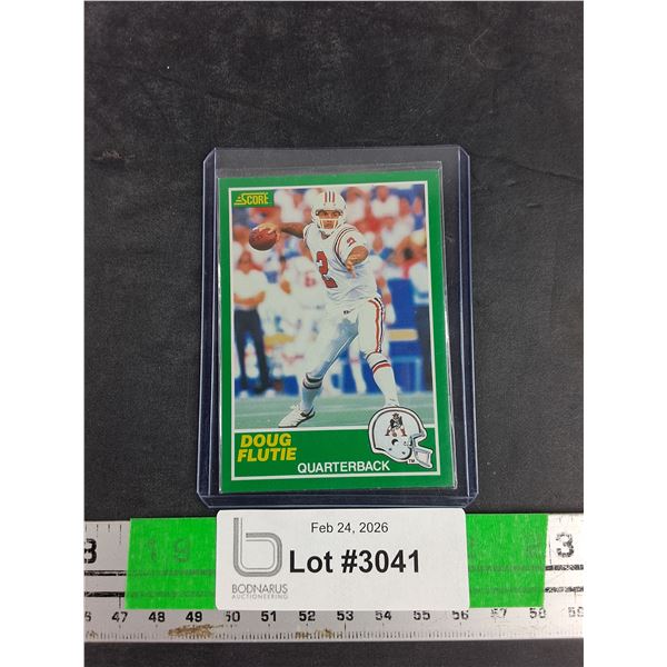 Score NFL Rookie Doug Flutie Football Card - CANNOT AUTHENTICATE