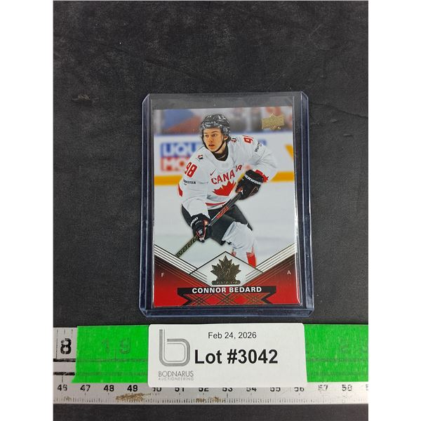 Upper Deck Team Canada Connor Bedard Hockey Card - CANNOT AUTHENTICATE
