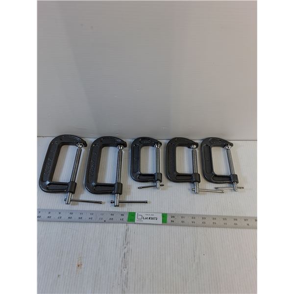 (5) C-Clamps- 3" - 4"