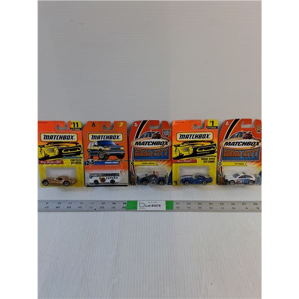 (5) Model Cars - Matchbox- Assorted
