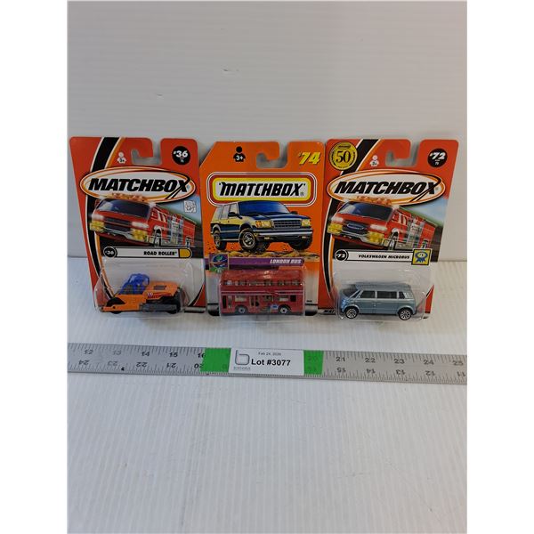 (3) Model Cars - Matchbox- Assorted