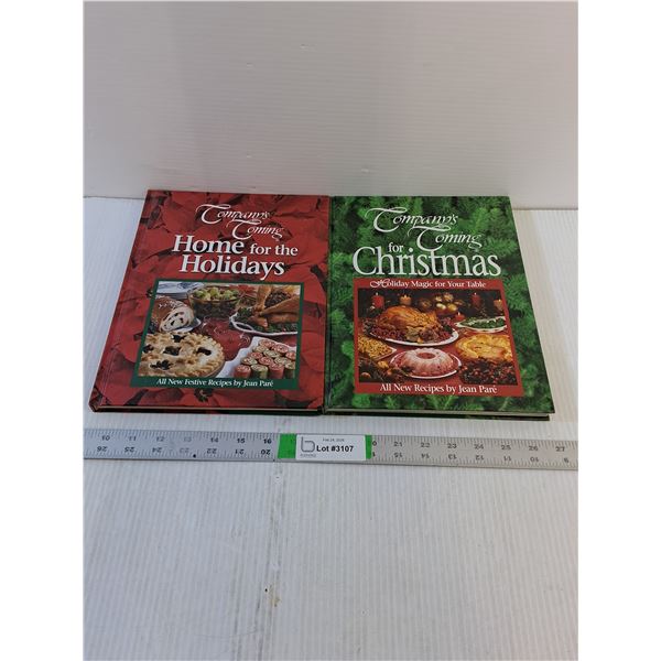(2) Cook Books - Company's Coming- Christmas