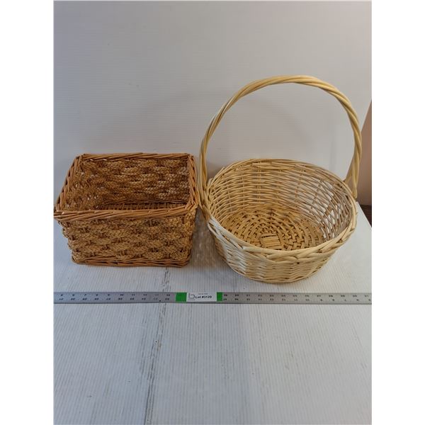 (2) Wicker Baskets - PICK UP