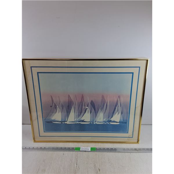 Framed Wall Art Print 28" x 22", PICKUP ONLY