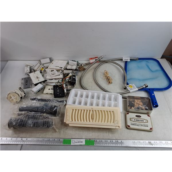 Wall Outlets, Light Switches, Plumbing Hoses, Mini Chess Game Set, Ice Tray, Floor Register 11" x 4"