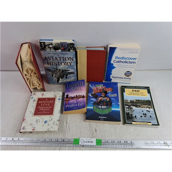 Assorted Books - Danielle Steel, Aviation History, Tom Douglas, Matthew Kelly