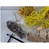 Image 3 : Screws, Ropes, Golf Balls, Ceramic Mug, 1 - 5/8" Staples, Wallet, Misc