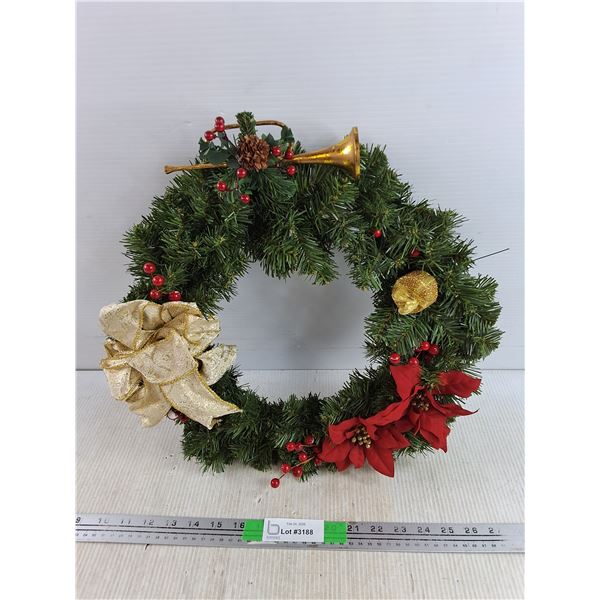 Decorative Christmas Wreath 15"