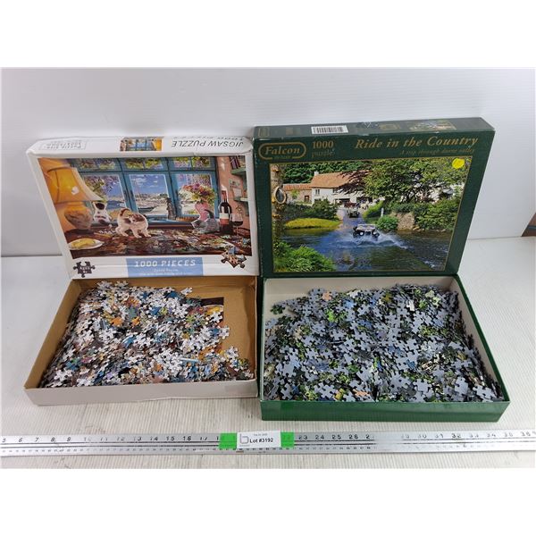 (2) 1000 Piece Jigsaw Puzzles