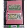 Image 1 : Vintage Canadian 1 Dollar Banknotes - 1954 & 1973 - Collectible