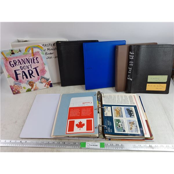 File Binders & Canada Post Stamp Collection