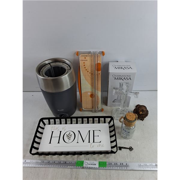 Breville Wine Cooler - Powers On, As Is, Mikasa Rejoice Modern Cross, Fiskars Ruler, Misc