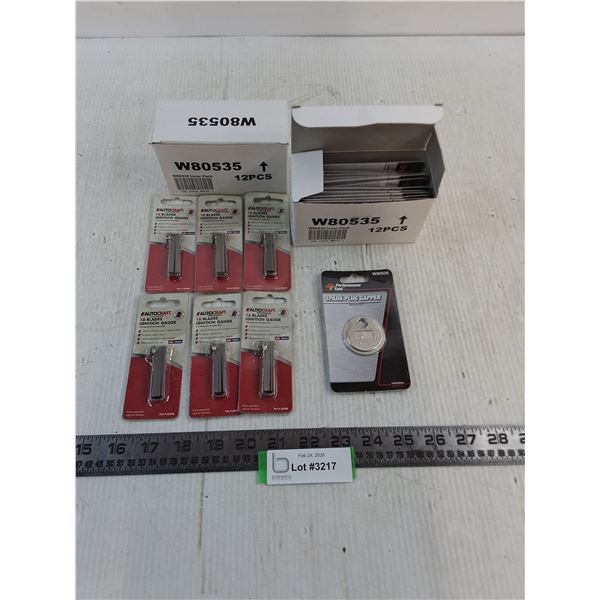 NIB (24) PT Spark Plug Gappers, (6) AC 16 Blades Ignition Gauges