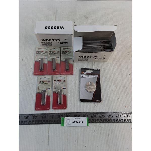 NIB (24) PT Spark Plug Gappers, (5) AC 16 Blades Ignition Gauges