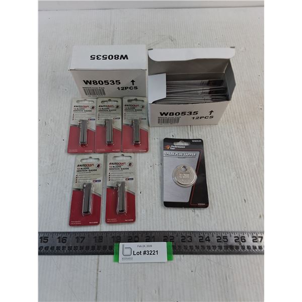 NIB (24) PT Spark Plug Gappers, (5) AC 16 Blades Ignition Gauges