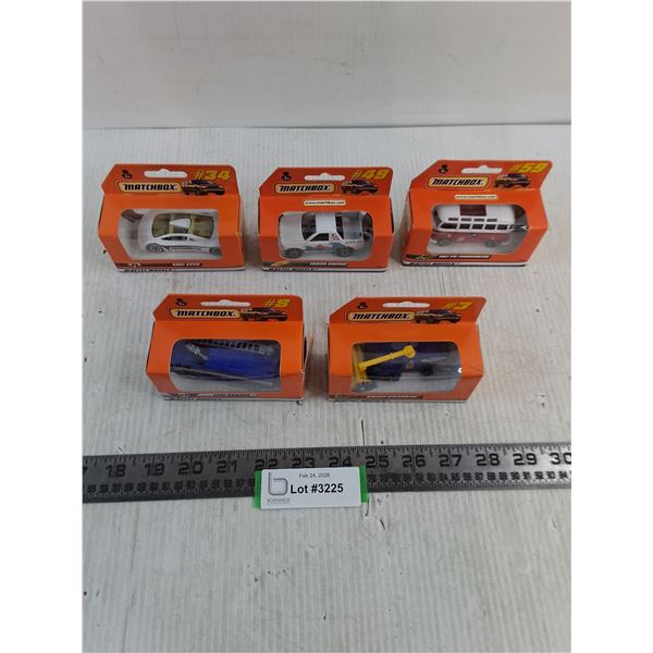 (5) NIB Matchbox "Mattel Wheels" Vehicles
