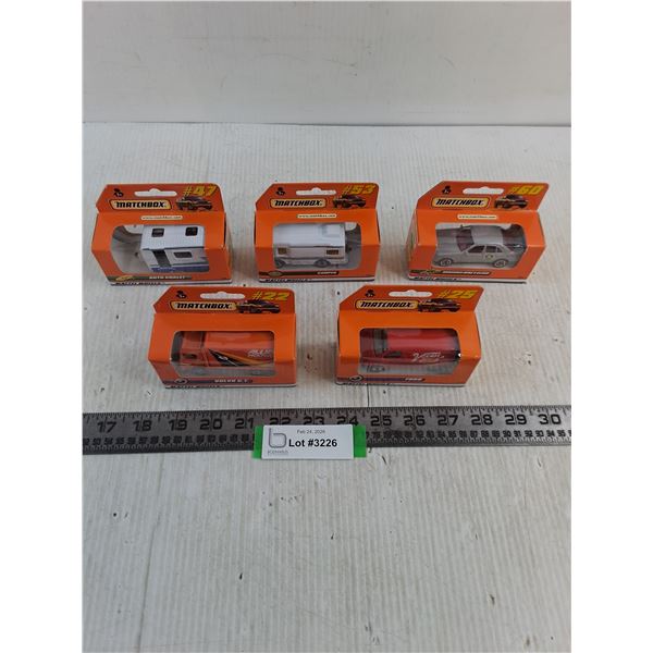 (5) NIB Matchbox "Mattel Wheels" Vehicles