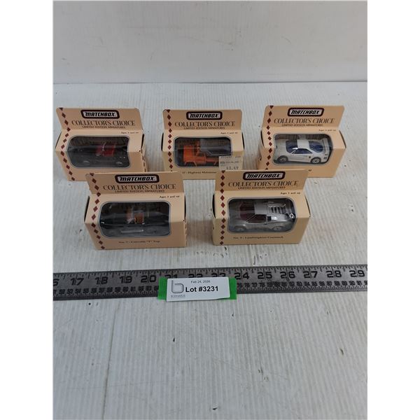 (5) NIB Matchbox "1994" Series Vehicles