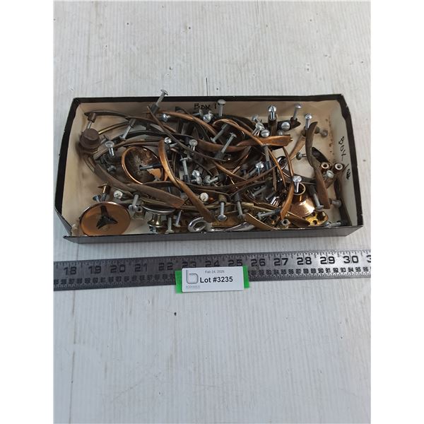 Vintage Metal Cupboard & Drawer Pulls w/Hardware