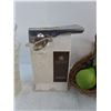 Image 2 : Faux Fruit & Baskets, Kitchen Witch, Can Opener - Tested, Vases, Lids, Misc.