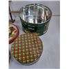 Image 3 : Vintage Wooden Display Rack, Assorted Tins