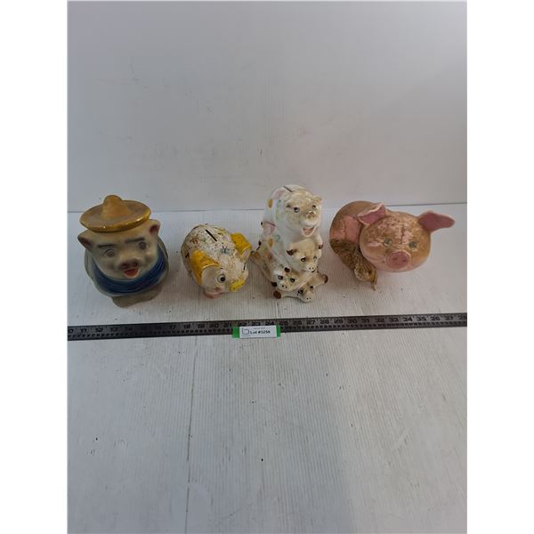 Ceramic Piggy Coin Banks, Piggy Ornament