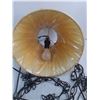 Image 8 : Vintage Lot - Hanging Lamp, Cook Pot, Macrame Pot Holder, Faux Flower Bouquet,  Clock, Misc - PU