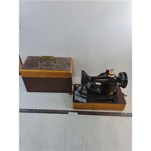 Vintage Portable Electric Singer Sewing Machine - Tested - PICK UP ONLY