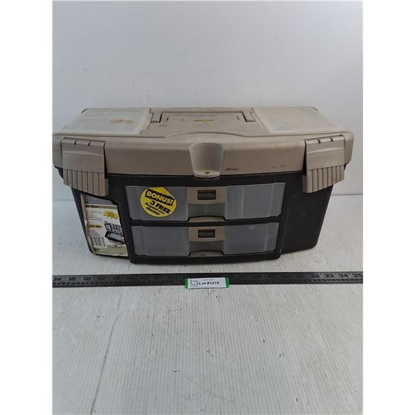 Bait Box "Deluxe Tackle Box" w/Contents - 18x10x9"