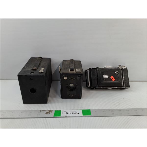 (3) Vintage Cameras- Zeiss & Kodak