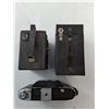 Image 3 : (3) Vintage Cameras- Zeiss & Kodak