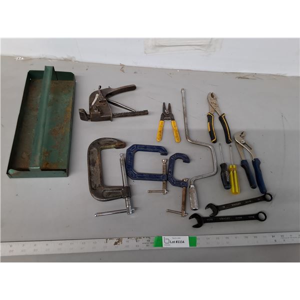 Steel Strapping Tensioner, C Clamps, Pliers, Misc.