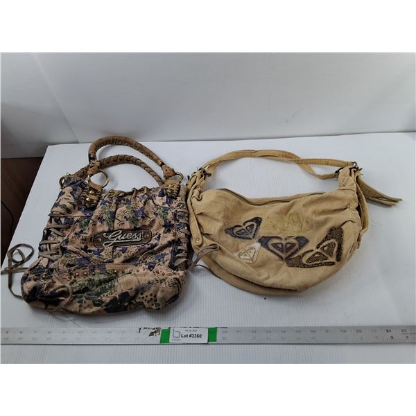 (2) Purses- Guess & Roxy, Cannot Authenticate