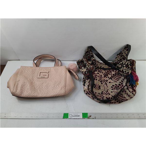 (2) Purses- Guess & Volcom, Cannot Authenticate